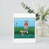 Funny Golf Humor Briefkaart (Staand voorkant)