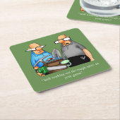 Funny Golf Humor Onderzetter Cadeau (Schuin)