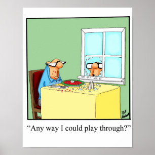 Funny Golf Humor Poster