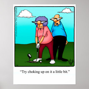 Funny Golf Humor Poster