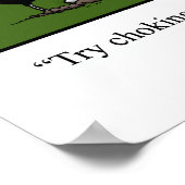 Funny Golf Humor Poster Gift (Hoek)