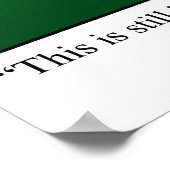 Funny Golf Humor Poster Gift (Hoek)