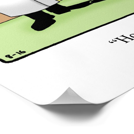 Funny Golf Humor Poster Gift (Hoek)