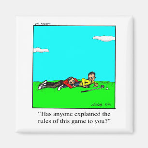 Funny Golf Humor Square Magnet Magneet