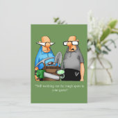 Funny Golf Humour Anniversaire Invitation (Debout devant)