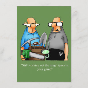 Funny Golf Humour Anniversaire Invitation