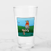 Funny Golf Humour Bière Verre Cadeau (Devant)