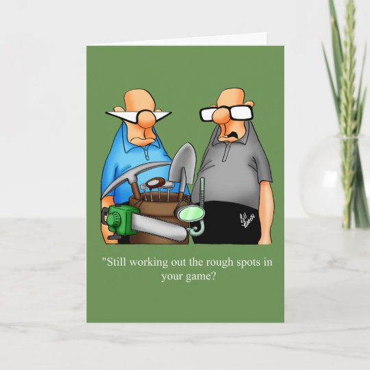 Funny Golf Humour Carte D Anniversaire Zazzle Be