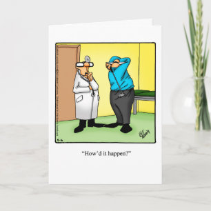 Funny Golf Humour Carte de voeux pour lui