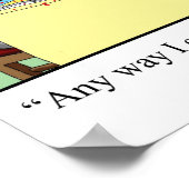 Funny Golf Humour Poster Cadeau (Coin)