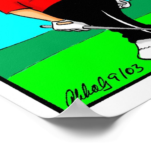 Funny Golf Humour Poster Cadeau (Coin)