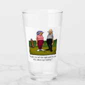 Funny Golf Humour Verre de bière (Devant)