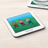 Funny Golf Onderzetter Cadeau (Linkerzijde)