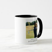 Funny Golf Photo Custom Dad Enthusiastic Golfer Mok (Voorkant rechts)