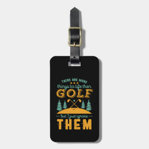 Funny Golf Player Sports and Golfing Sarcasm Humor Bagagelabel