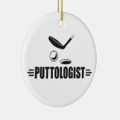 Funny Golf, Putting Keramisch Ornament (Rechts)