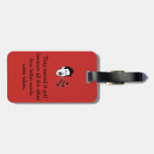 Funny golf quote bagagelabel (Achterkant horizontaal)