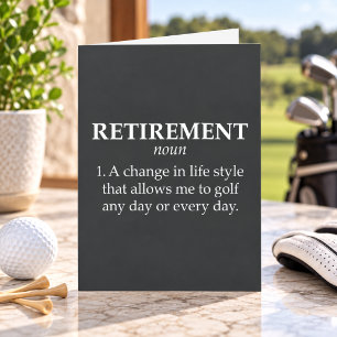 Funny Golf Retirement Kaart Golfer Joke Gift Sport