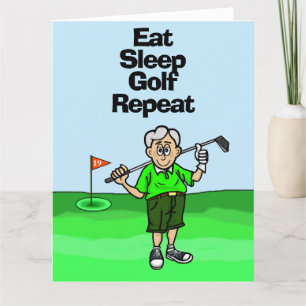 Funny Golf Retirement Kaart voor mannen
