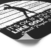 funny Golf sayings goling quote Poster (Hoek)