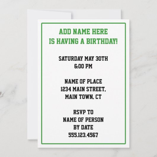 Funny Golf Swinger Invitation (Dos)