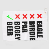 Funny golf term golfhanddoek (Horizontaal)