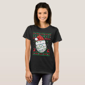 Funny Golf Ugly Christmas Sweater Womens Mens Golf T-shirt (Voorkant volledig)