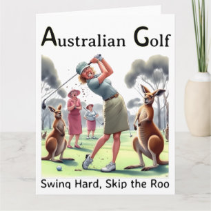 Funny Golf Wenskaart Kaart