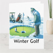Funny Golf Wenskaart Kaart (Voorkant)