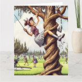 Funny Golf Wenskaart Kaart (Voorkant)