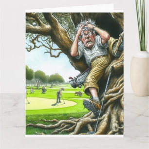 Funny Golf Wenskaart Kaart