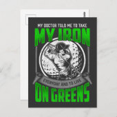 Funny Golfer Course Quote Golf Player Humor Briefkaart (Voorkant / Achterkant)