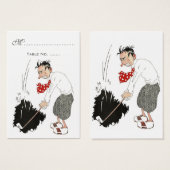 Funny Golfer Visitekaartjes (Voorkant /achterkant)