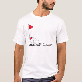 Funny Golfing Dog Mannen T-Shirt