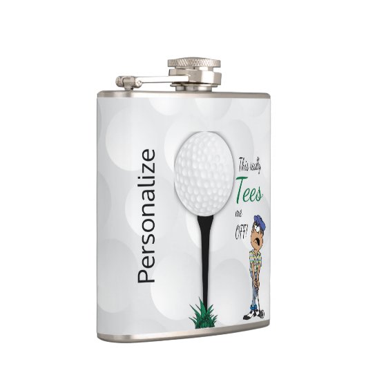 Funny Golfing - Echt T-shirt me af Heupfles (Rechts)