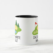 Funny Golfing Golf Course Dad's Hangout Gift Mok (Midden)