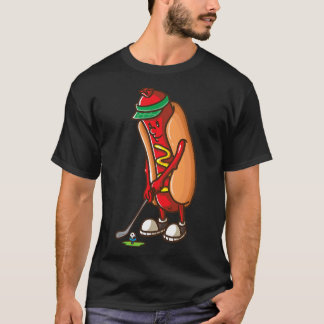 Funny Golfing Hot Dog Golf Gifts Shirten voor Men T-shirt