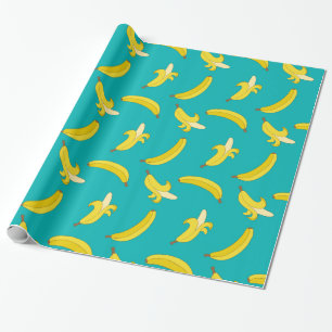 Funny Gone Bananas geïllustreerd patroon Cadeaupapier