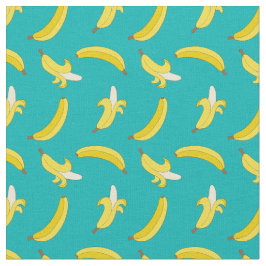 Funny Gone Bananas geïllustreerd patroon Stof