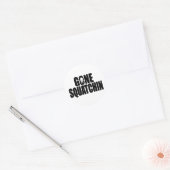 Funny GONE SQUATCHIN Design Special *BOBO* Edition Ronde Sticker (Envelop)