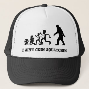 Funny Gone Squatchin evolutietekst Trucker Pet