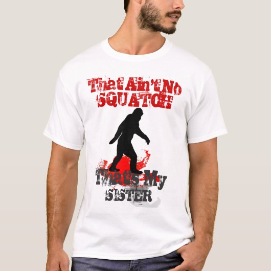 Funny Gone Squatchin gepersonaliseerd T-shirt (Voorkant)