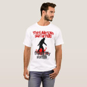 Funny Gone Squatchin gepersonaliseerd T-shirt (Voorkant volledig)