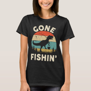 Funny Gone Vissen-shirt Mannen Vrouwen Jongens Kin T-shirt