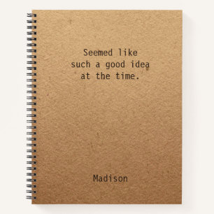 Funny Good Idea Personalized Notes Kantoor Meeting Notitieboek