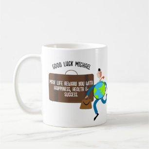 Funny Goodbye Cadeau Gepersonaliseerd Reizend Man Koffiemok