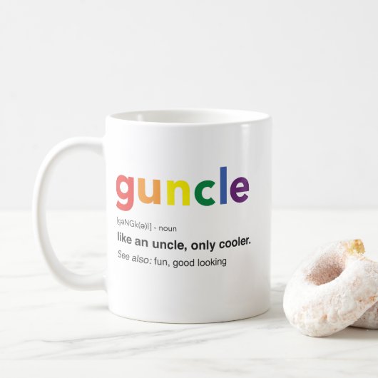 Funny Goom Definition Print Koffiemok (Met donut)