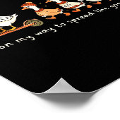 Funny Goose Fall Christian On My Way To Spread Goo Poster (Hoek)