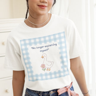 Funny Goose Gingham Verzorging T-Shirt
