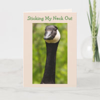 Funny Goose Joke Carte d'anniversaire